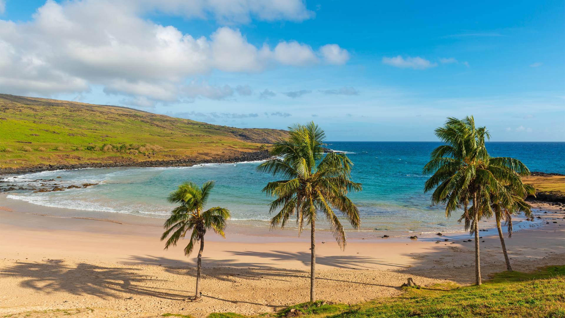 Wyspy Wielkanocne, Plaża Anakena