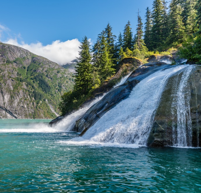 Alaska oferta, Alaska wycieczka, Alaska wodospad